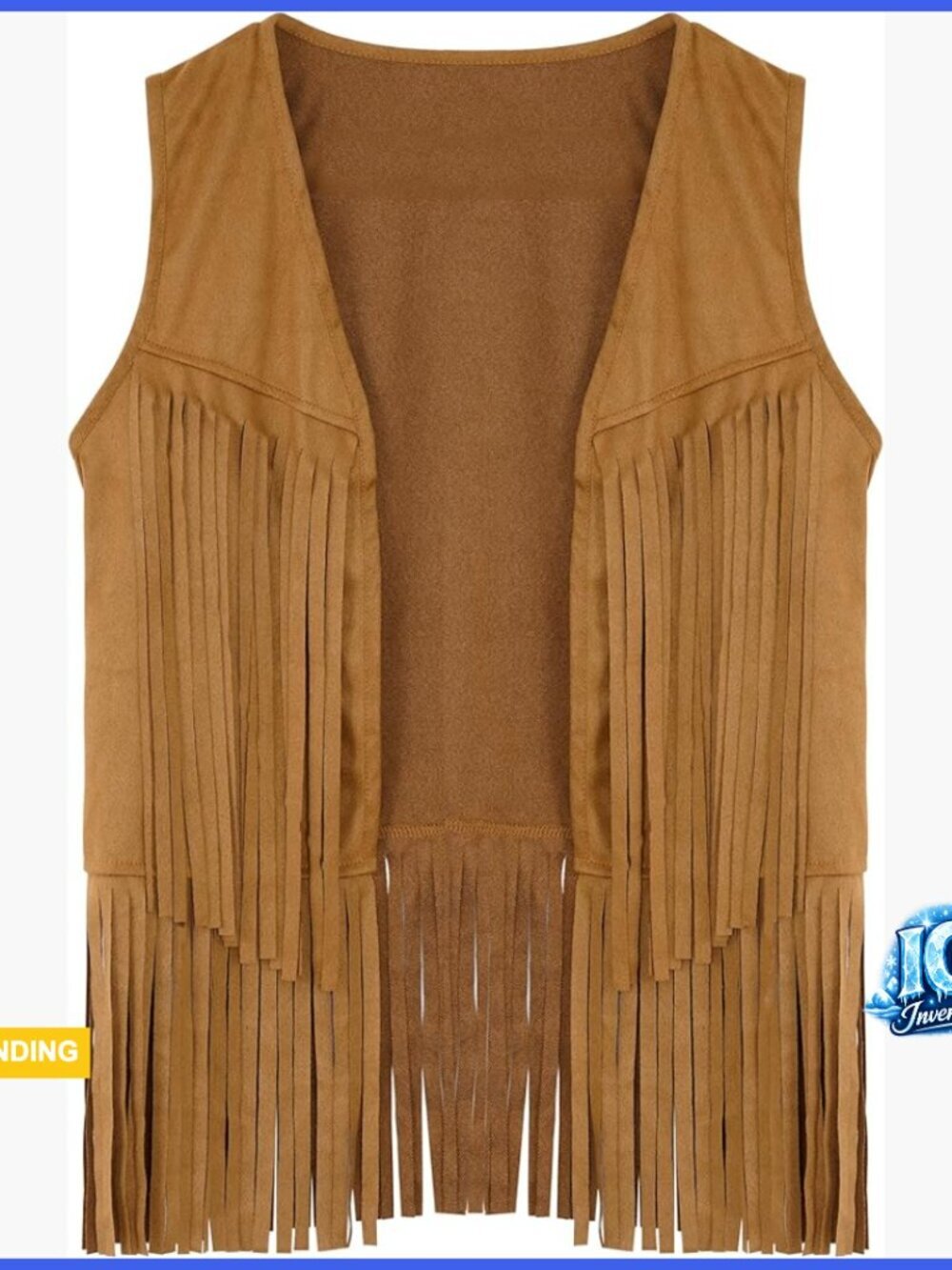 Polyester Tassel Fringe Vest Sleeveless Western Cowgirl Top